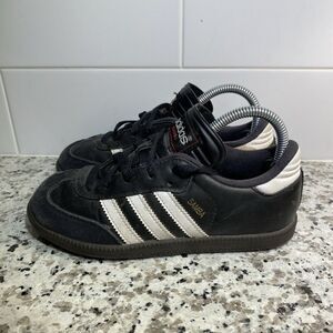 Adidas Boys Samba Classic Black Shoes Sz 1.5 Kids Sneaker